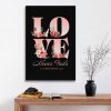 Love Never Fails 1 Corinthians 13:8 Canvas Wall Art