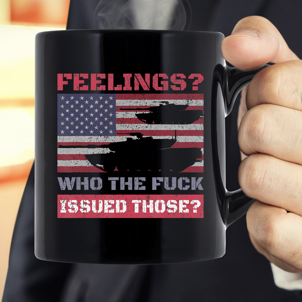 M1 Abrams Tank Veteran Gift Army Tanker USA Flag Mug
