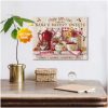 Made With Love Bakery Sweets Custom Name Kitchen Canvas Prints Wall Art Decor