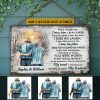 Memorial Gift Widow Old Couple Husband Wife I Miss Him Skin Custom Wood Rectangle Sign