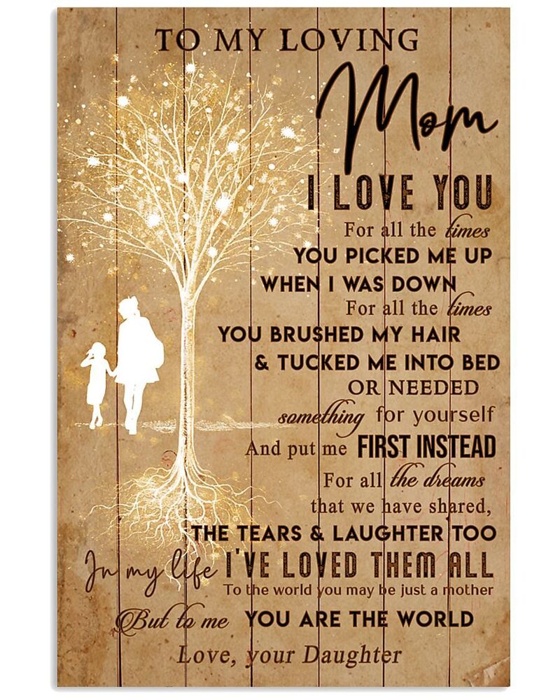 Mom-Canvas-For-Mom-To-My-Loving-Mom-I-Love-You-For-All-The-Times-Canvas Mom Canvas For Mom