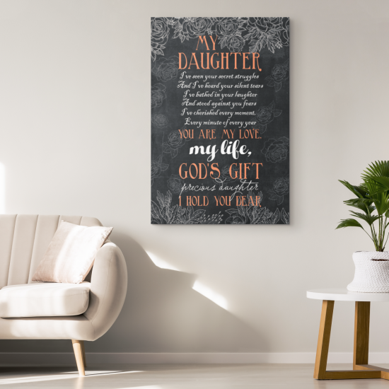 My Daughter Is GodS Gift Canvas Print 1