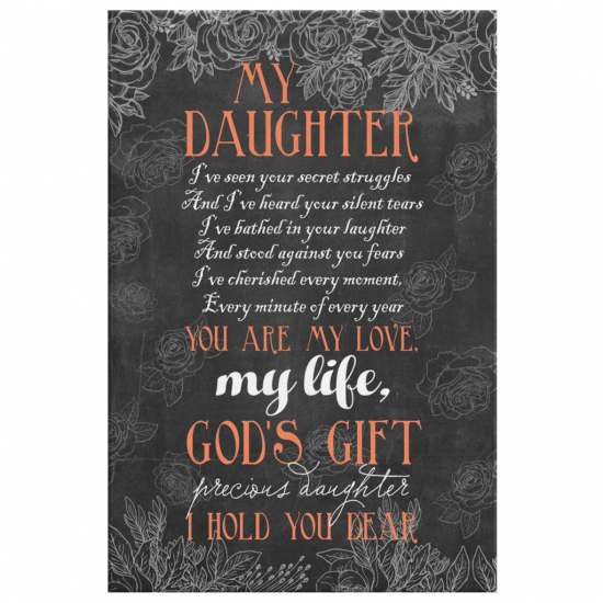 My Daughter Is GodS Gift Canvas Print 2