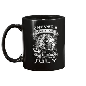 Never Underestimate An Old Man Who Was Born In July Mug 1