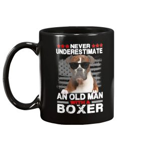 Never Underestimate An Old Man With A Boxer Dog Mug 2 Never Underestimate An Old Man With A Boxer Dog Mug 2