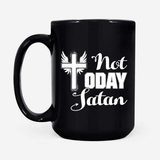 Not Today Satan Coffee Mug 2 1