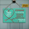 Nurse Sleeping Unless You Need CPR Custom Wood Rectangle Sign