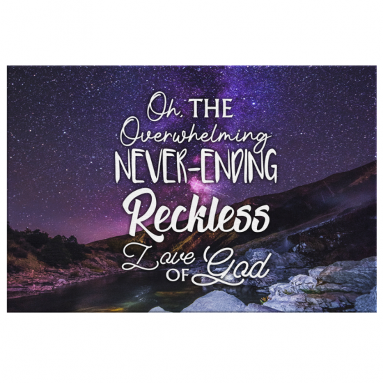 Oh The Overwhelming Never Ending Reckless Love Of God Canvas Wall Art 2 2