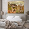 Old Farm And Couple Buck And Doe I Wish I Met You Sooner So I Could Love You Longer Custom Name And Date Farm Farmer Farmhouse Canvas Prints Wall Art Decor