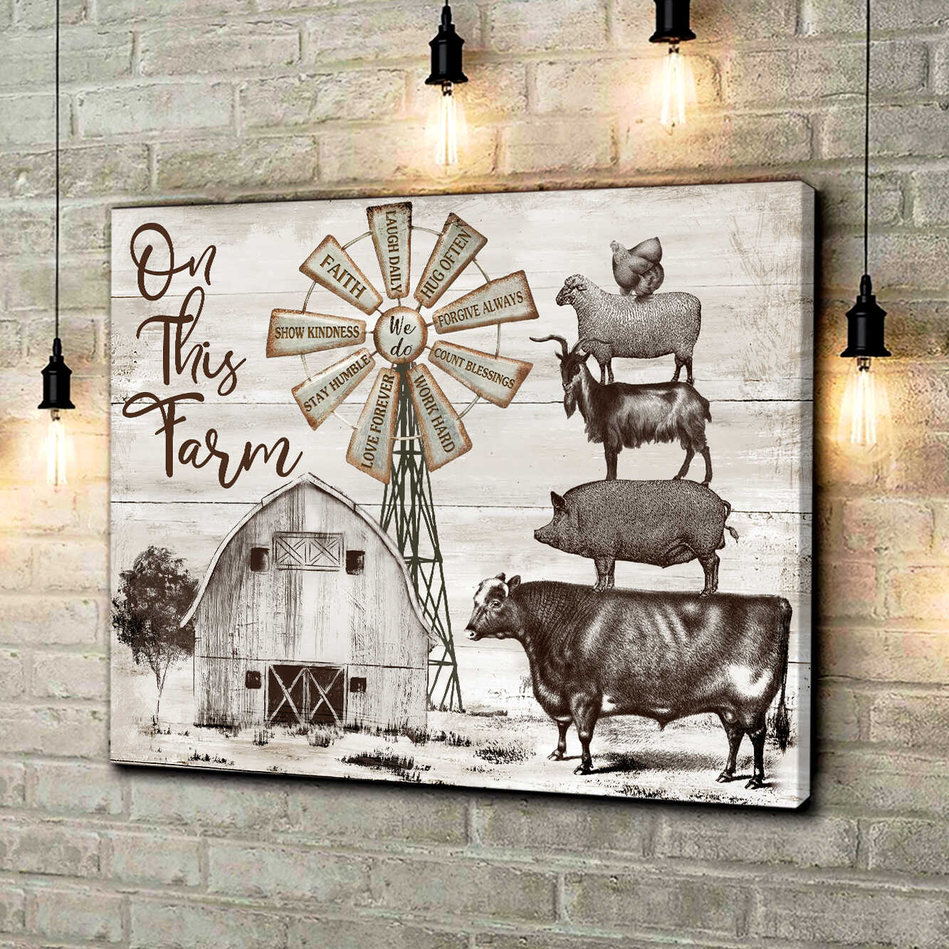 On-This-Farm-Cattle-Farmhouse-Farm-Canvas-Prints-Wall-Art-Decor-1 On This Farm Cattle Farmhouse Farm Canvas Prints Wall Art Decor 1