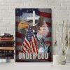 One Nation Under God American Flag Canvas Wall Art