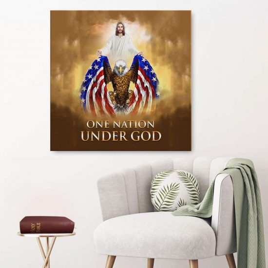 One Nation Under God Canvas Wall Art