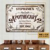 Personalized Apothecary Extracts Customized Classic Metal Signs