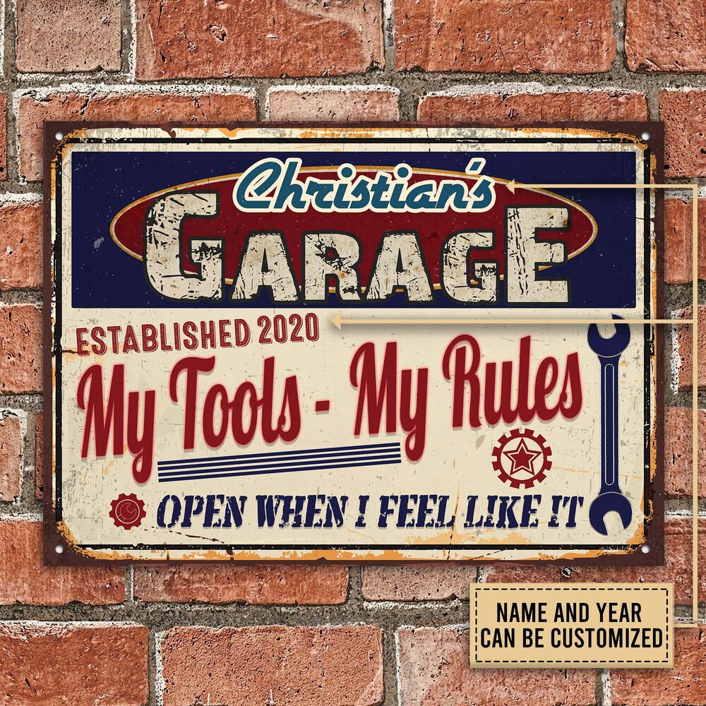 Personalized-Auto-Garage-My-Garage-My-Tools-Customized-Classic-Metal-Signs-1 Personalized Auto Garage My Garage My Tools Customized Classic Metal Signs 1