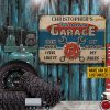 Personalized Auto Mechanic Garage Open When Customized Classic Metal Signs