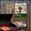 Personalized BBQ Backyard Forecast Customized Classic Metal Signs
