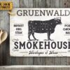 Personalized BBQ Smokehouse Classic Metal Signs
