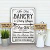 Personalized Bakery Pastry Shoppe Customized Classic Metal Signs