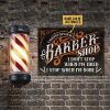 Personalized Barber Barbershop When I'm Done Customized Classic Metal Signs