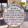 Personalized Baseball Blue Our House Is A Mess Customized Wood Circle Sign