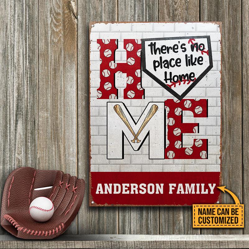 Personalized Baseball Like Home Customized Classic Metal Signs