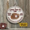 Personalized Baseball To Centerfield Fence Customized Wood Circle Sign