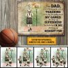 Personalized Basketball Dad And Child Thank You Custom Classic Metal Signs