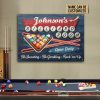 Personalized Billiard Club Rack Em Up Customized Classic Metal Signs