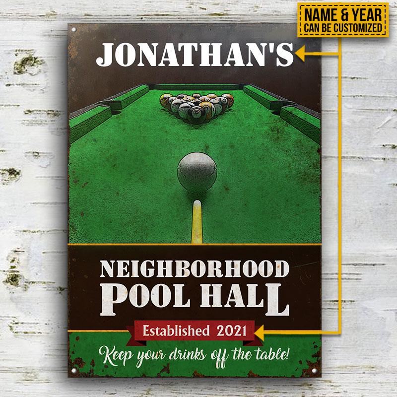 Personalized-Billiards-Neighborhood-Pool-Hall-Customized-Classic-Metal-Signs-2 Personalized Billiards Neighborhood Pool Hall Customized Classic Metal Signs 2