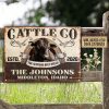 Personalized Black Cattle Angus Supreme Beef Breed Customized Classic Metal Signs