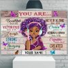 Personalized Black Girl Canvas