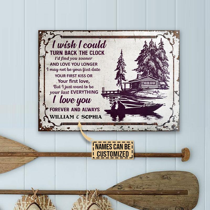 Personalized Boating I Wish I Could Custom Classic Metal Signs