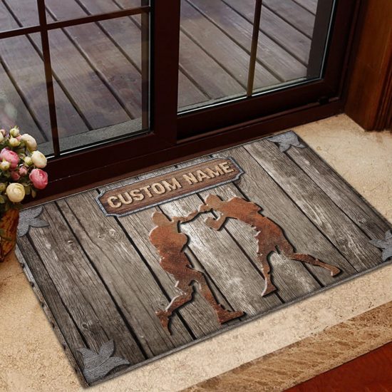 Personalized Boxing Custom Name Doormat Welcome Mat