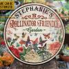 Personalized Butterfly Garden Pollinator Friendly  Customized Wood Circle Sign