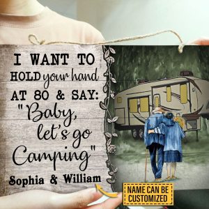 Personalized Camping 5th Wheel Baby Let's Go Customized Wood Rectangle Sign 2 Personalized Camping 5th Wheel Baby Lets Go Customized Wood Rectangle Sign 2