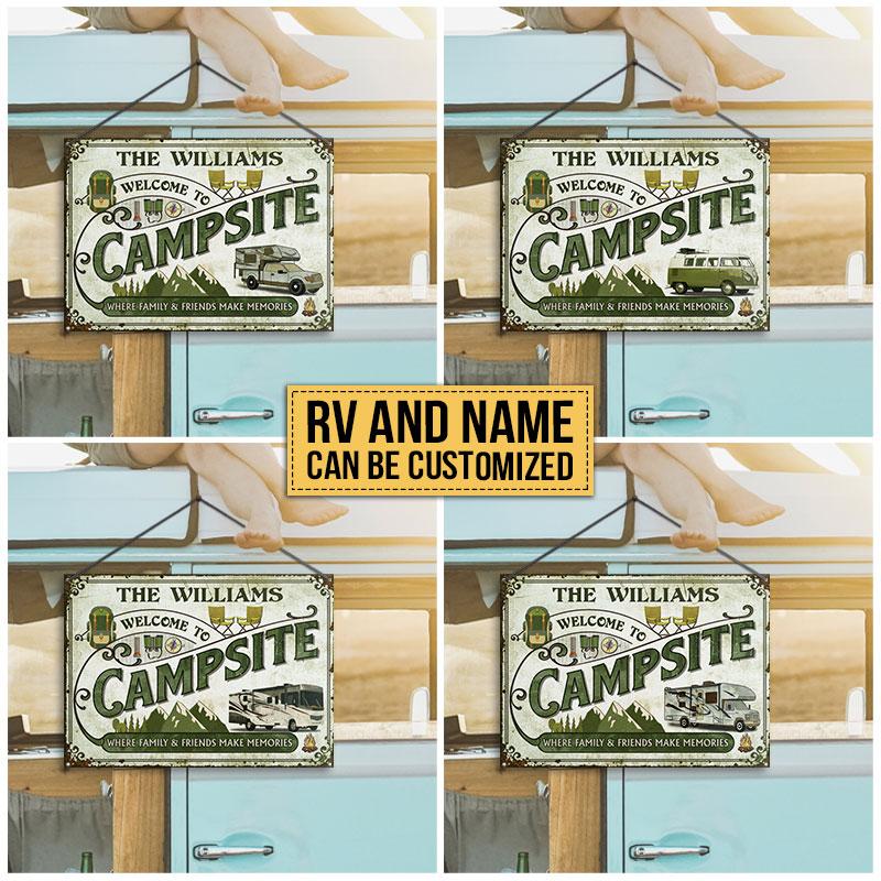 Personalized-Camping-Welcome-To-Campsite-Custom-Classic-Metal-Signs-1 Personalized Camping Welcome To Campsite Custom Classic Metal Signs 1