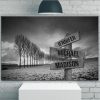 Personalized Canvas Flower Field Multi Names Canvas Prints