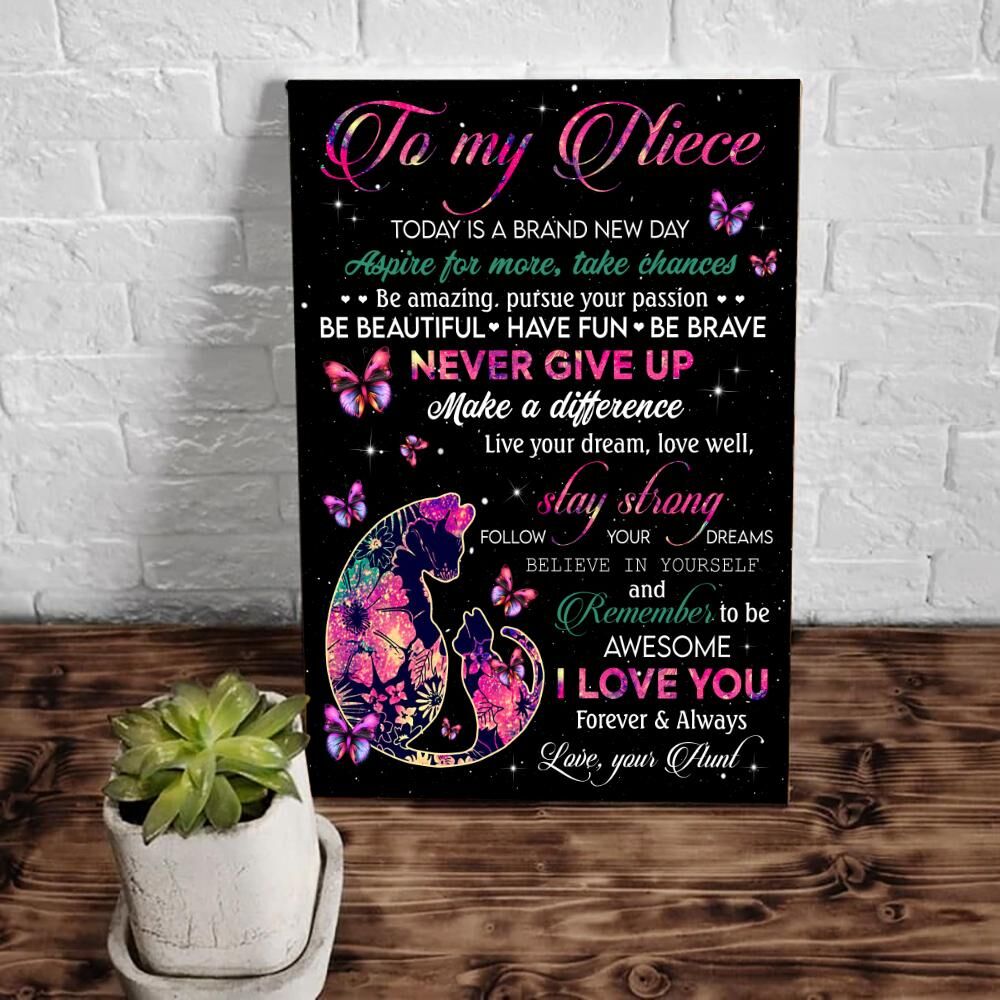 Personalized-Canvas-To-My-Niece-Today-Is-A-Brand-New-Day-Aspire-For-More-Take-Chances-Canvas-Gift-For-Cats-Lovers-1 Take Chances Canvas
