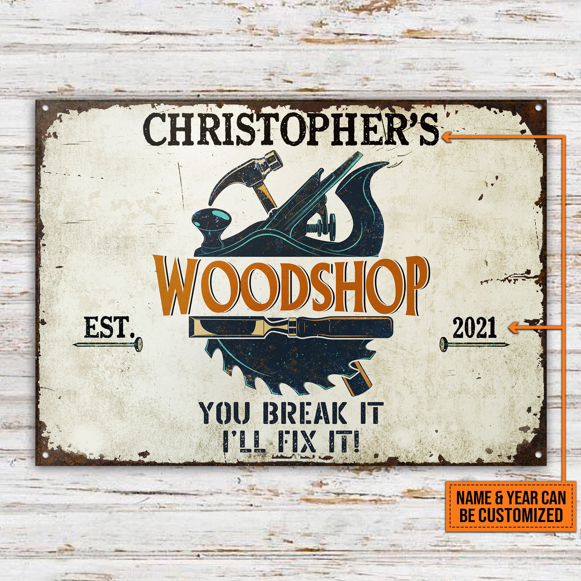 Personalized-Carpenter-Ill-Fix-It-Customized-Classic-Metal-Signs-2 Personalized Carpenter Ill Fix It Customized Classic Metal Signs 2