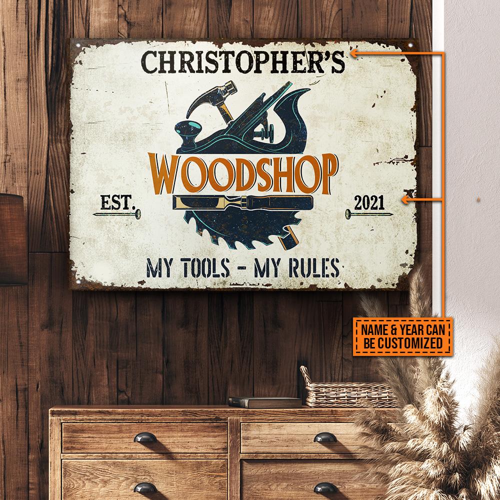 Personalized-Carpenter-My-Tools-My-Rules-Customized-Classic-Metal-Signs Personalized Carpenter My Tools My Rules Customized Classic Metal Signs