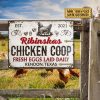 Personalized Chicken Coop Fresh Eggs Laid Daily Customized Classic Metal Signs