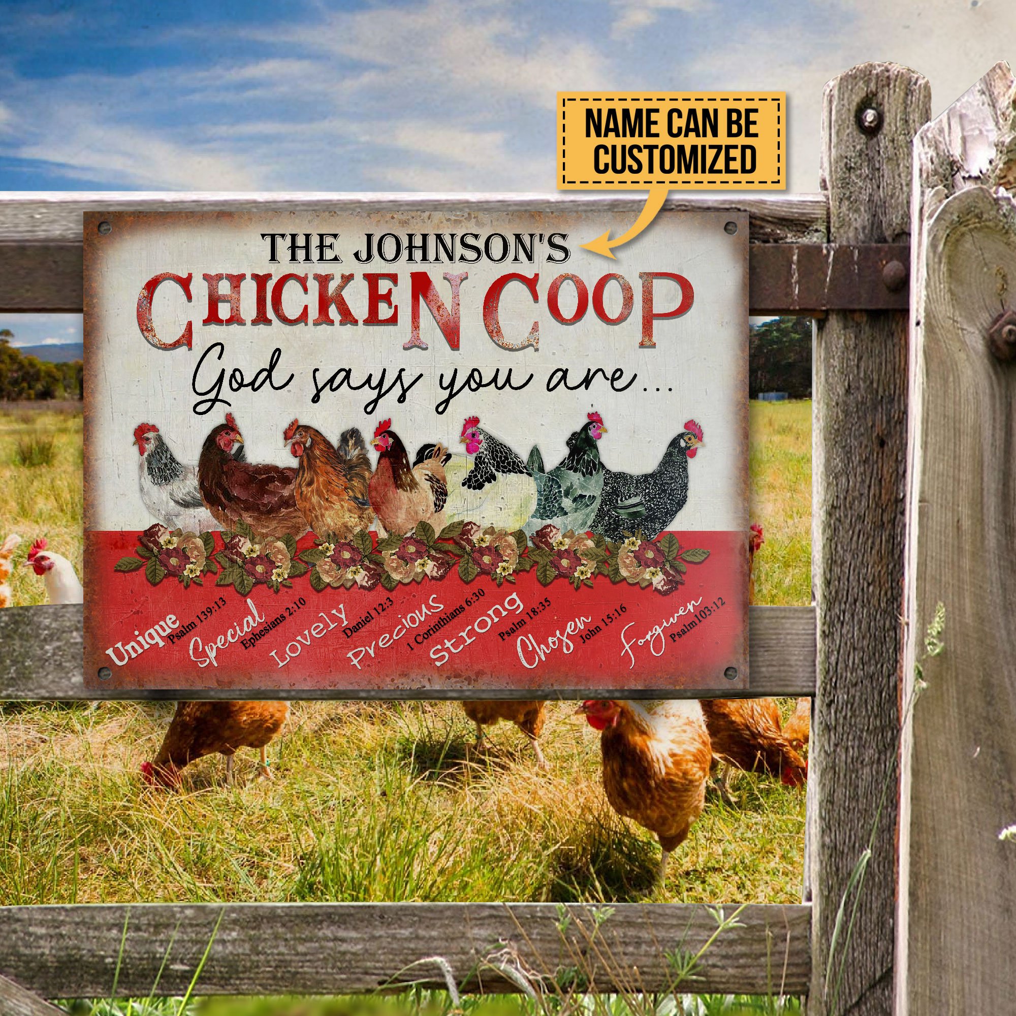 Personalized Chicken Coop God Says Customized Classic Metal Signs - Teehall