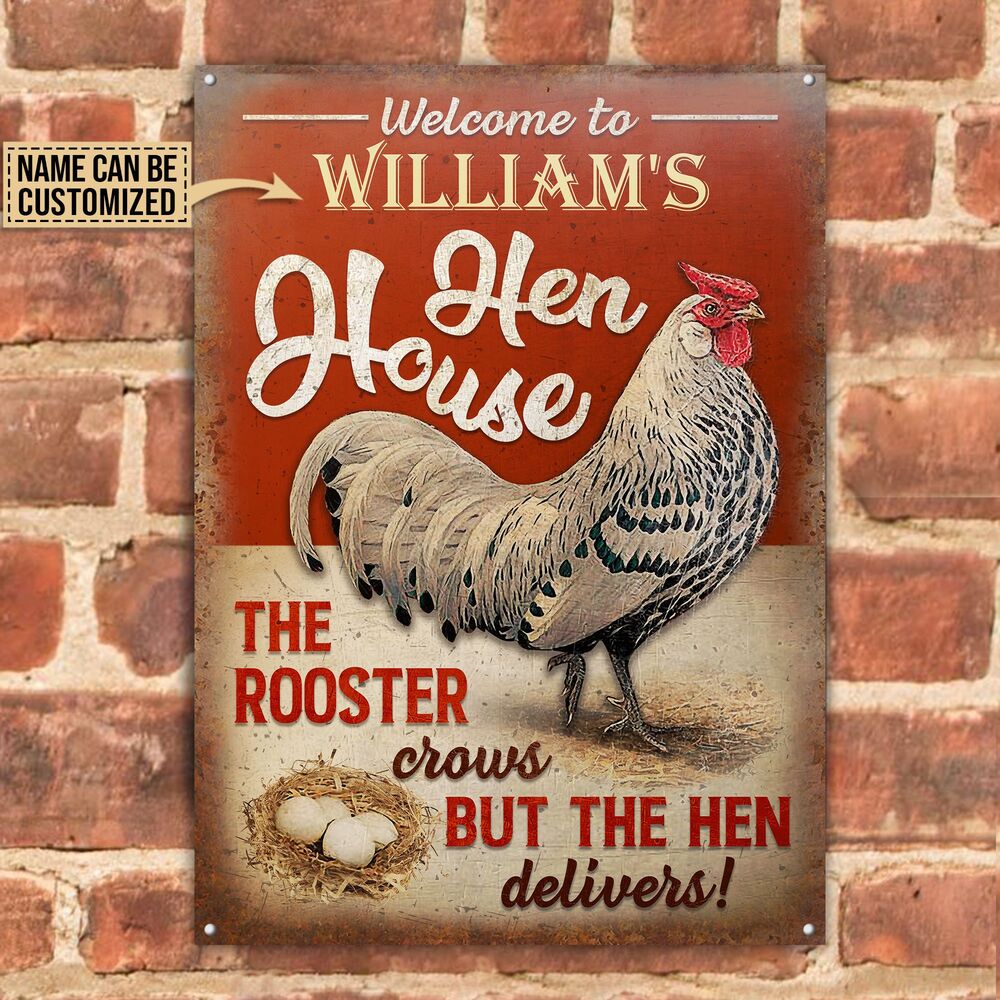 Personalized-Chicken-The-Rooster-Crows-Customized-Classic-Metal-Signs-1 Personalized Chicken The Rooster Crows Customized Classic Metal Signs 1