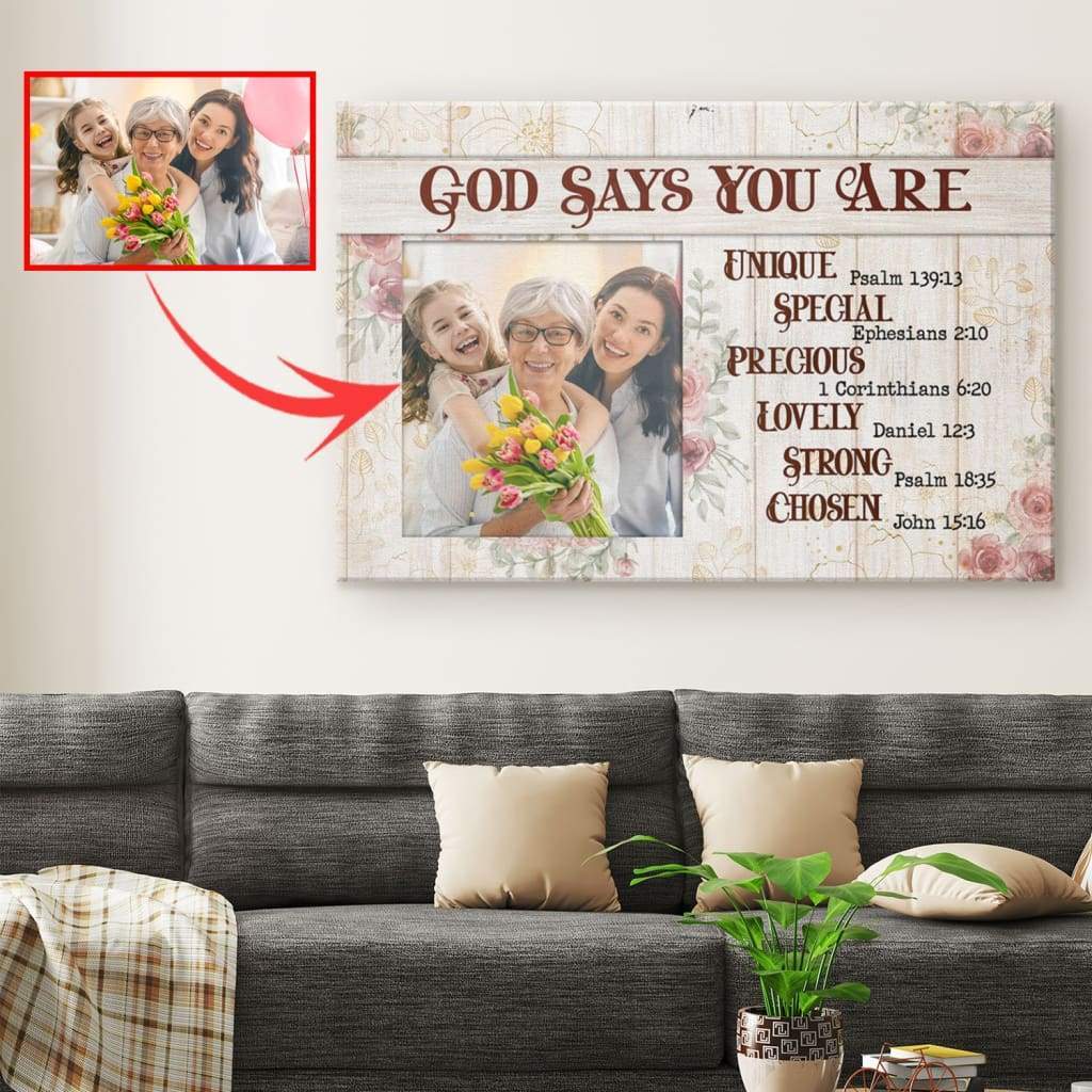 Personalized-Christian-Gifts-God-Says-You-Are-Photo-Canvas-Print Personalized Christian Gifts: God Says You Are Photo Canvas Print