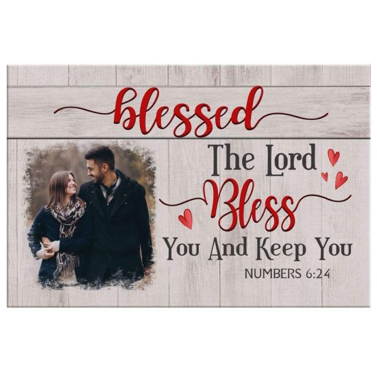 Personalized Christian Gifts The Lord Bless You And Keep You Numbers 624 Photo Canvas Wall Art 2