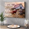 Personalized Custom Name And Date Old Barn And Rustic Pickup Truck Canvas Prints Wall Art Decor I Love You To The Moon And Back To Infinity And Beyond Forever And Ever