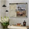 Personalized Custom Name And Place Old Barn And Truck Window Canvas Prints Wall Art Decor I Wish I Met You Sooner So I Could Love You Longer
