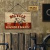 Personalized Cycling Bike Shop Customized Wood Rectangle Sign
