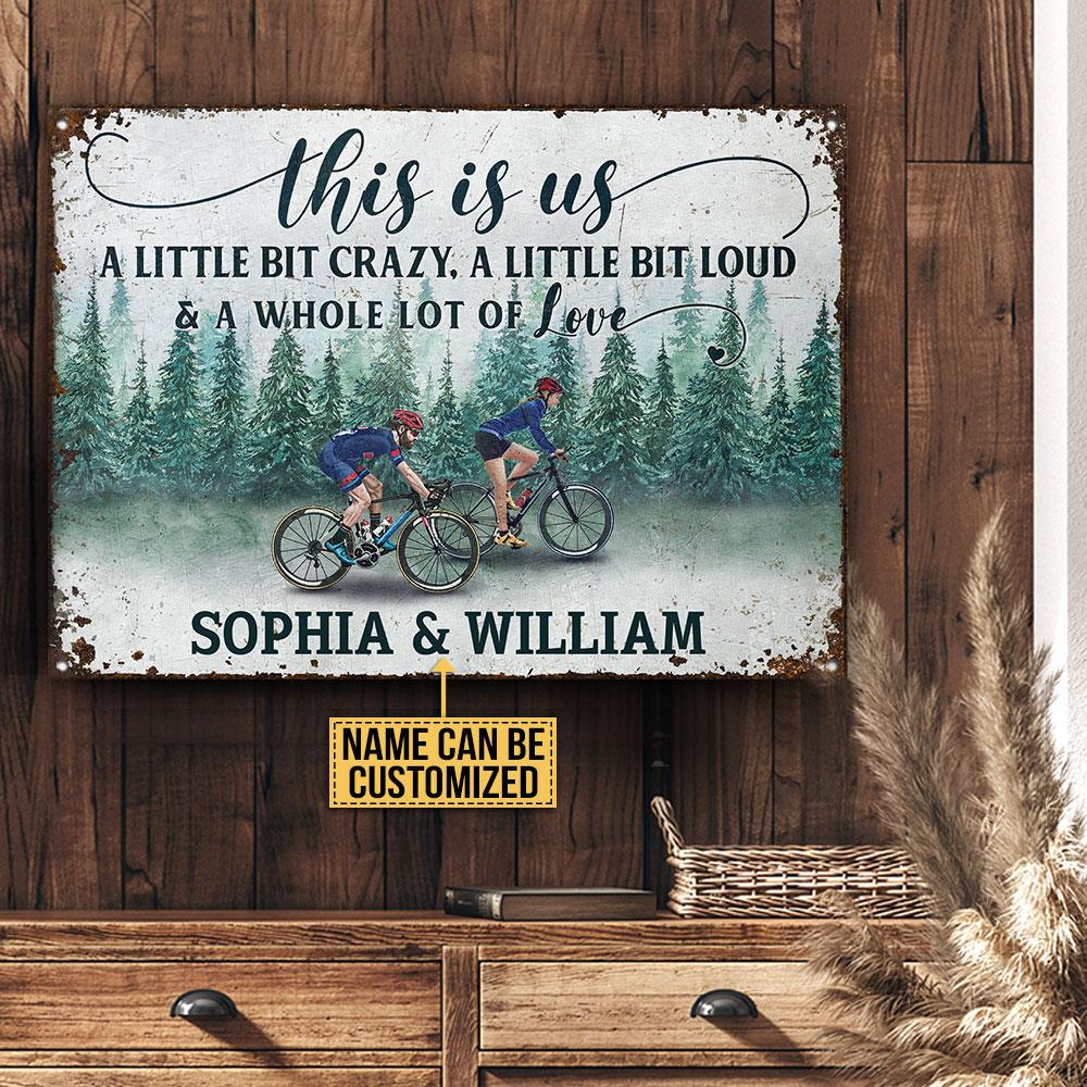 Personalized Cycling This Is Us Customized Classic Metal Signs