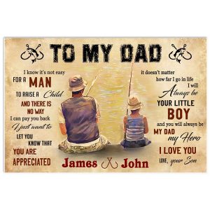 Personalized Dad Canvas